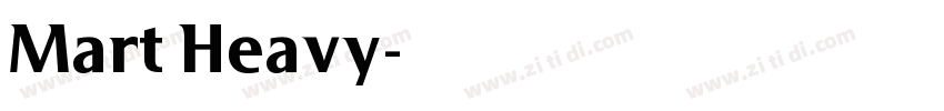 Mart Heavy字体转换
